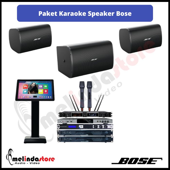 Paket Karaoke Speaker Bose DM6SE - Wall Subwoofer | Lengkap